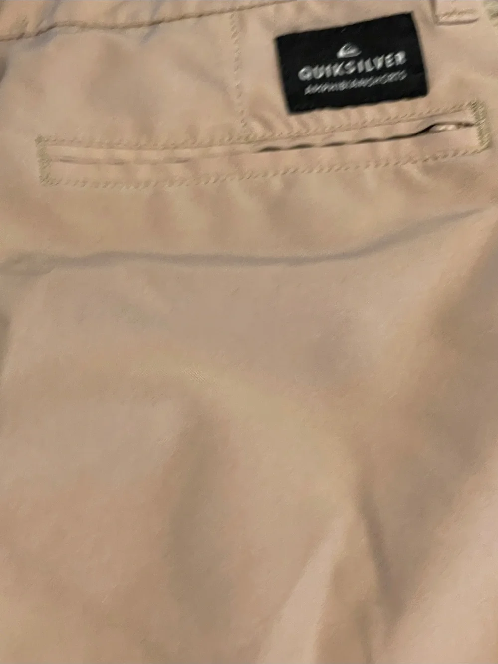 Quiksilver Men's Flat Front Chino Shorts in Light Khaki